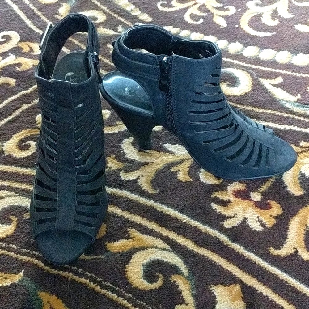Black Strappy Heels